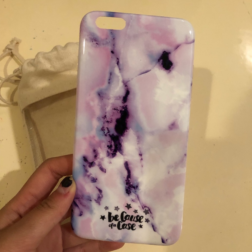 iPhone 6s Plus “because of case” purple marble